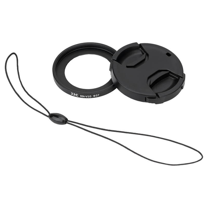 JJC JJC 2 i 1 Filteradapter 37mm & objektivdeksel for Canon PowerShot V10