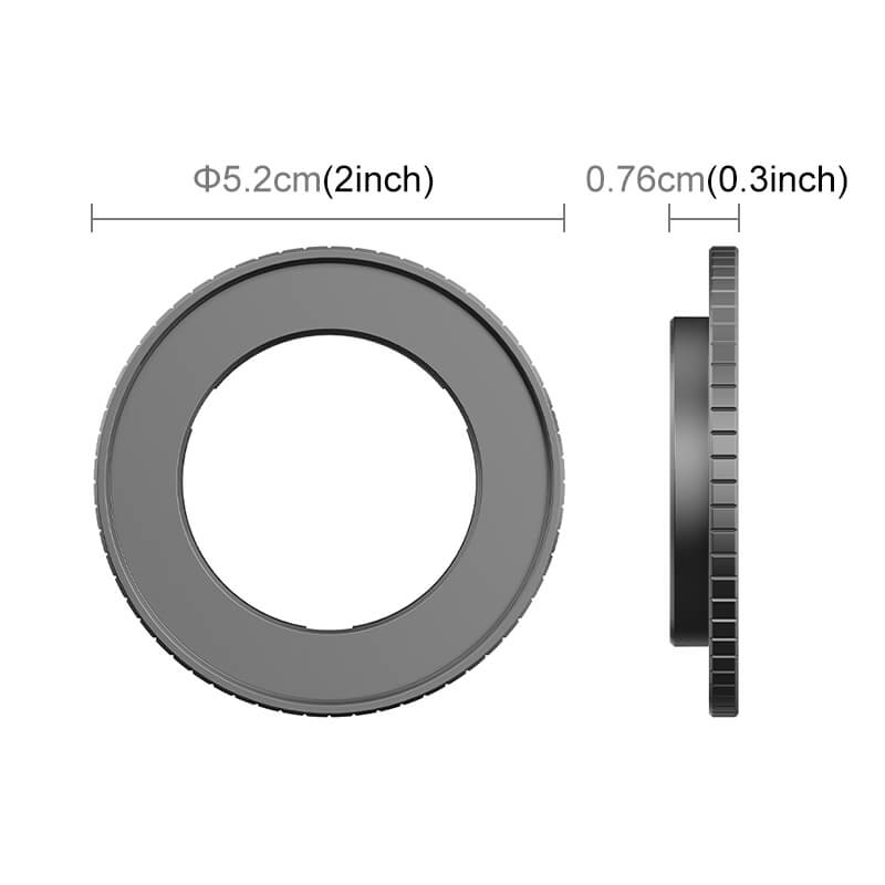 Puluz Puluz 49mm Filterhållare for DJI Osmo Action 4