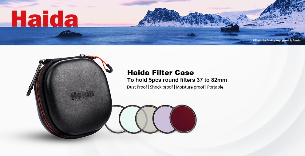 Haida Haida filterveske för säker oppbevaring av 5st kamerafilter med maxstorlek 82mm