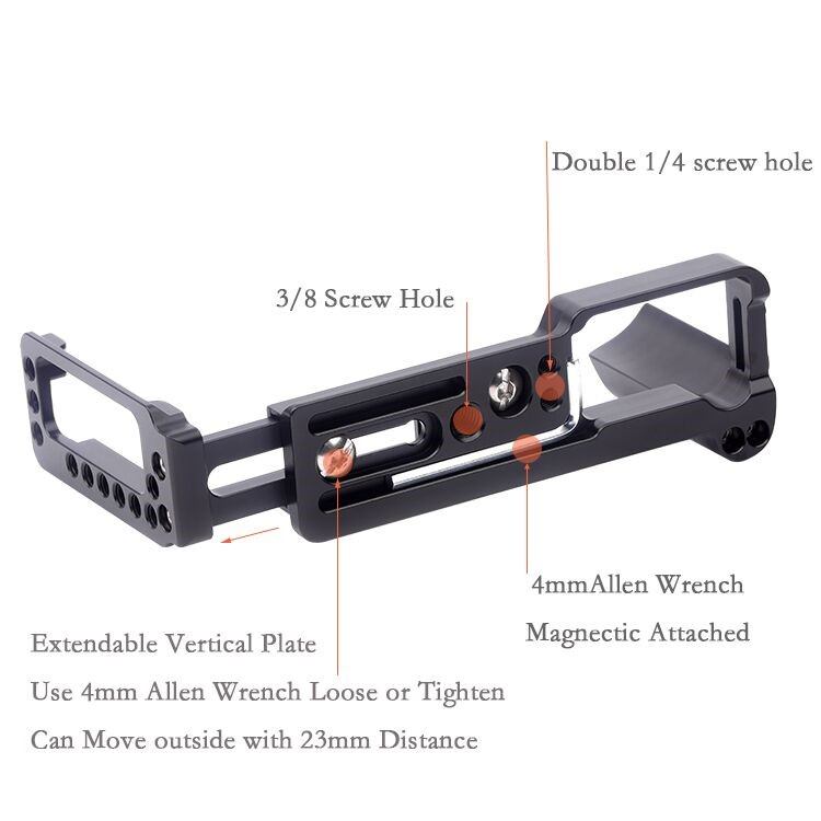 Fittest Fittest l-bracket med håndgrep for Fujifilm X-PRO3