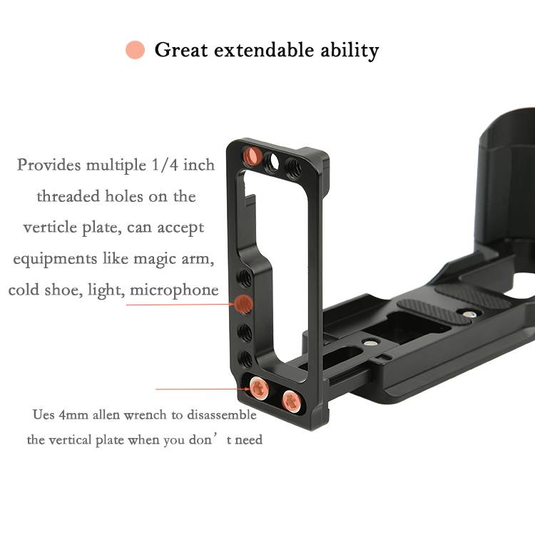 Fittest Fittest l-bracket med håndgrep for Fujifilm X-T4