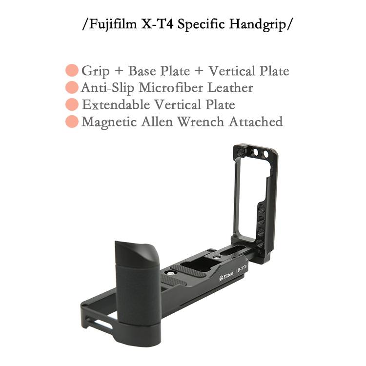 Fittest Fittest l-bracket med håndgrep for Fujifilm X-T4