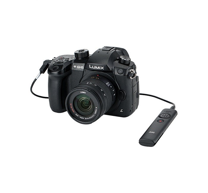 JJC JCC fjernkontroll for Panasonic erstatter DMW-RS2 med klämmfeste