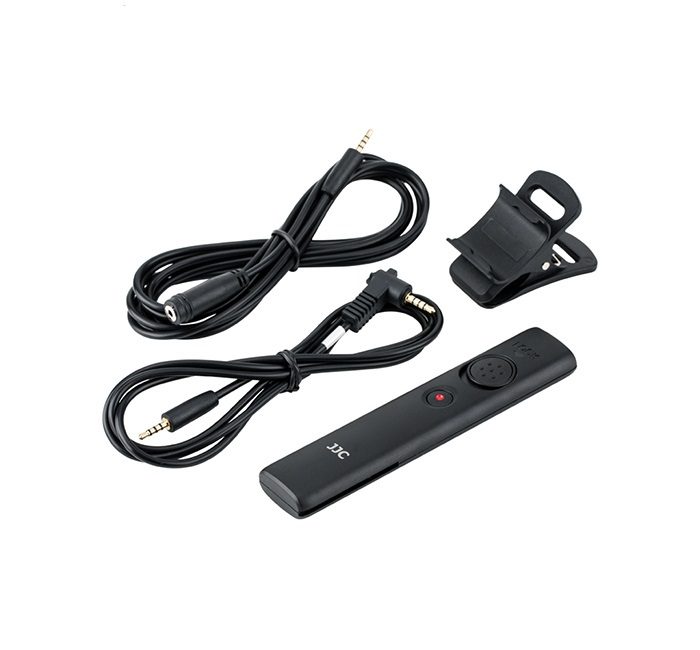 JJC JCC fjernkontroll for Panasonic erstatter DMW-RS2 med klämmfeste
