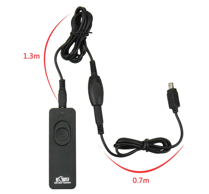 Kiwifotos Kiwifotos trådutløser 70cm slutarkabel + 130cm kabel