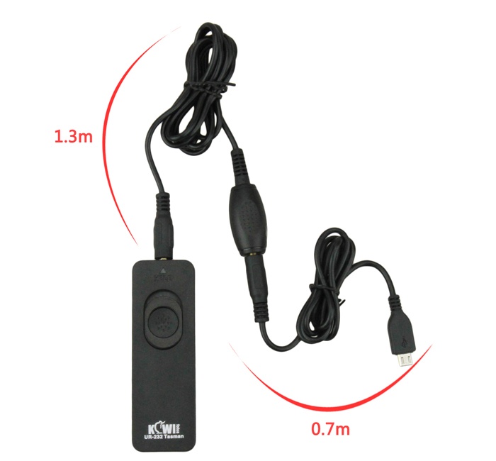 Kiwifotos Kiwifotos trådutløser 70cm slutarkabel + 130cm kabel