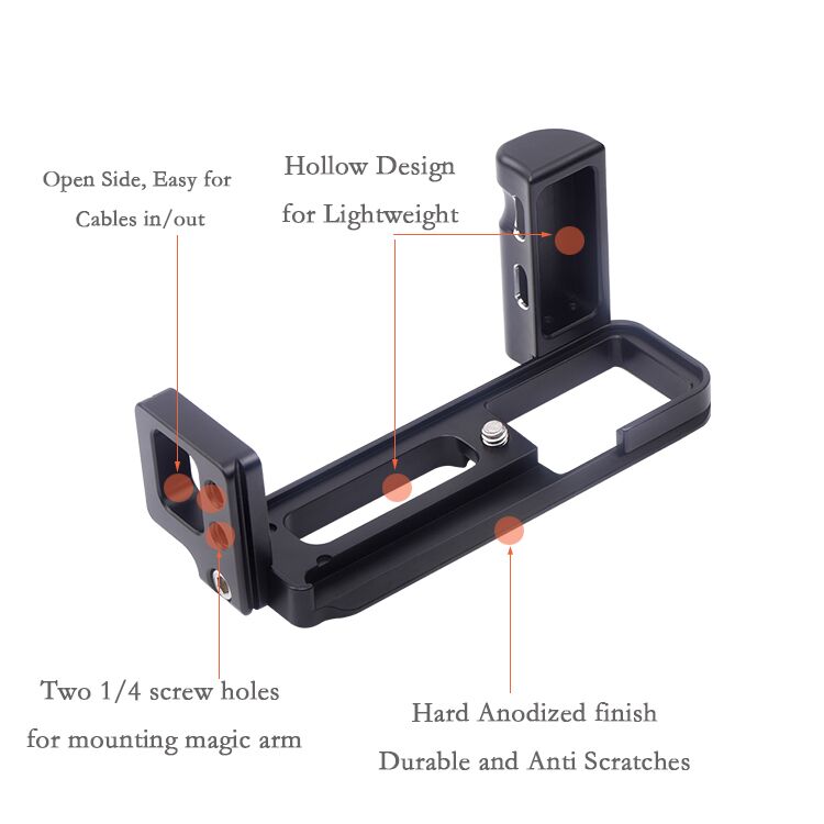 Fittest Fittest l-bracket med håndgrep for Fujifilm X-T200