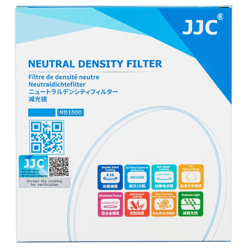 JJC JJC Gråfilter ND1000 Multicoating