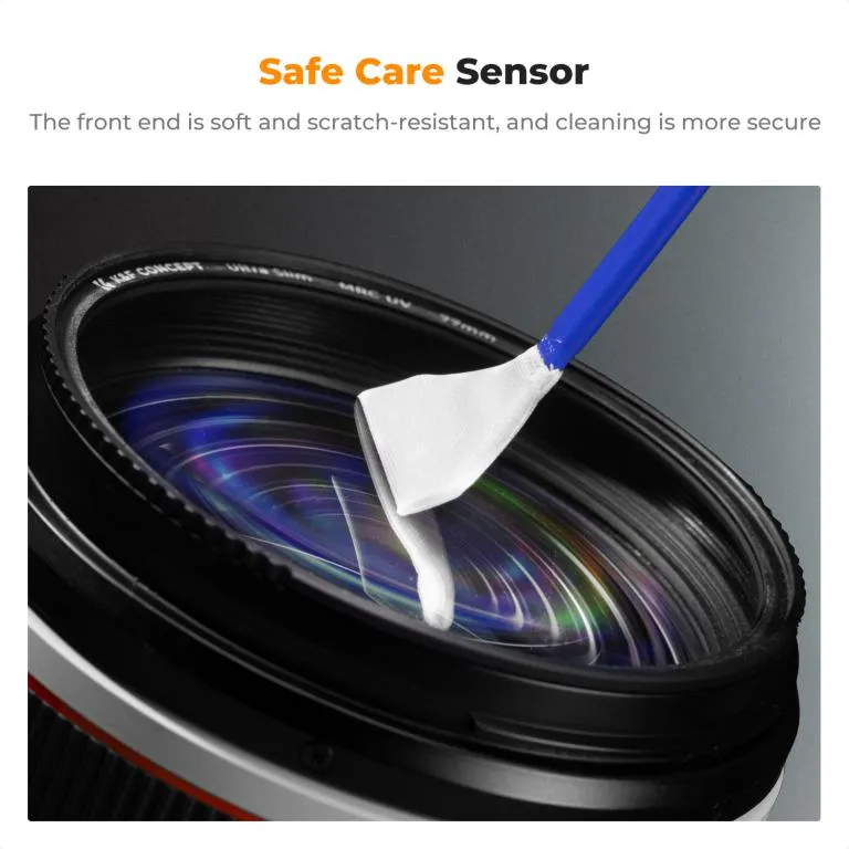 K&F Concept K&F Concept 10stk Rengöringsstkickor & rengjøringsvæske for APS-C bildsensor