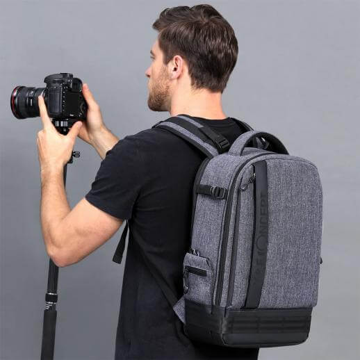K&F Concept K&f concept kameraryggsekk med stort fack för kameran 17liter