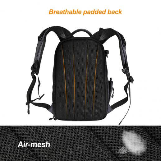 K&F Concept K&f concept kameraryggsekk med stort fack för kameran 17liter