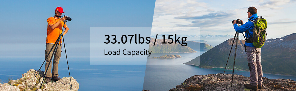 K&F Concept K&F Concept Kamerastativ med Panorama kulehode 177cm 15kg