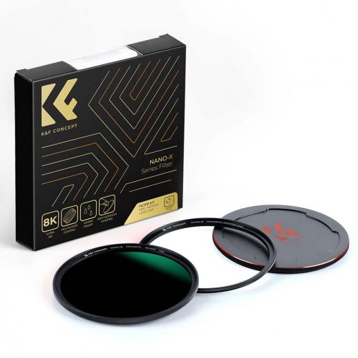 K&F Concept K&F Concept Magnetisk ND1000-filter med adapterring og objektivlokk