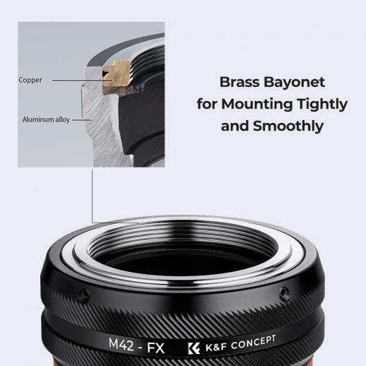 K&F Concept K&F Concept Objektivadapter IV Pro for M42-objektiv for Fujifilm X