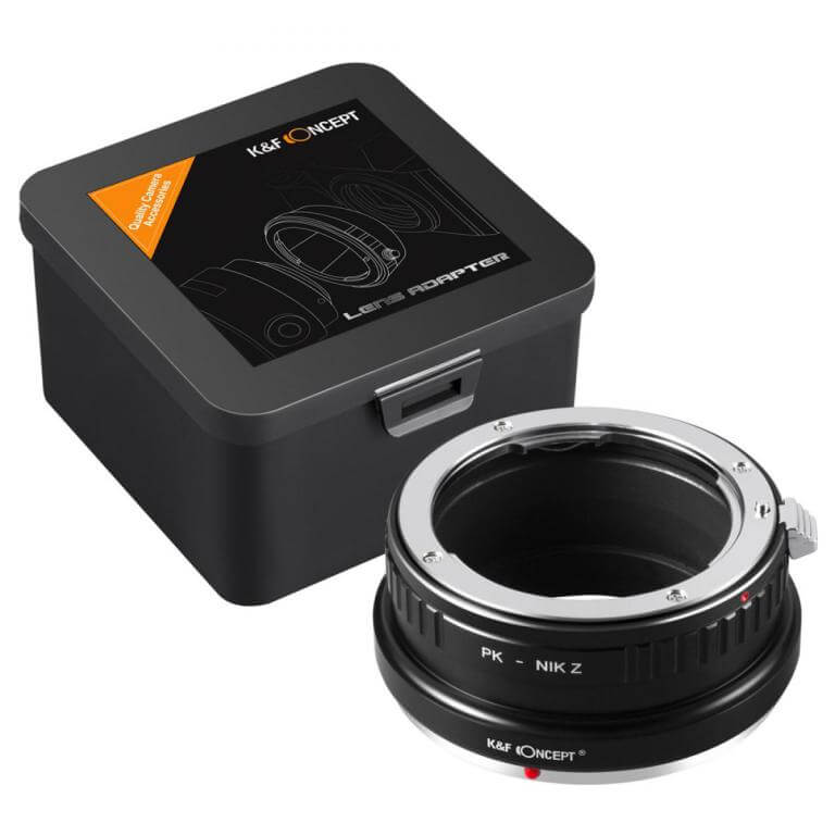 K&F Concept K&F Concept Objektivadapter till Pentax K objektiv for Nikon Z kamerahus