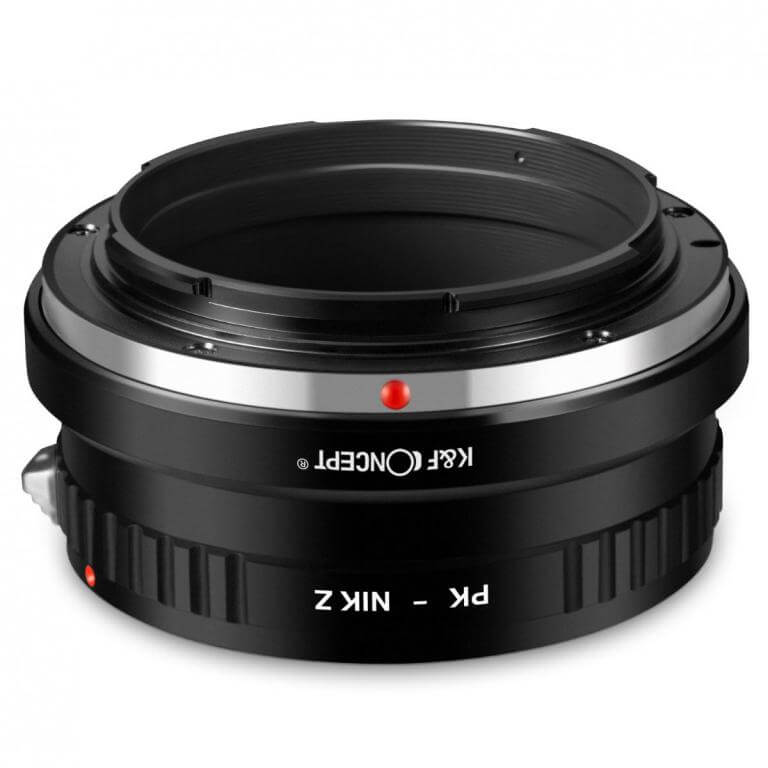 K&F Concept K&F Concept Objektivadapter till Pentax K objektiv for Nikon Z kamerahus