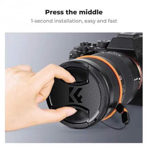 K&F Concept K&F Concept Step Up Ring 42-49 och objektivdeksel for Ricoh GR-serien
