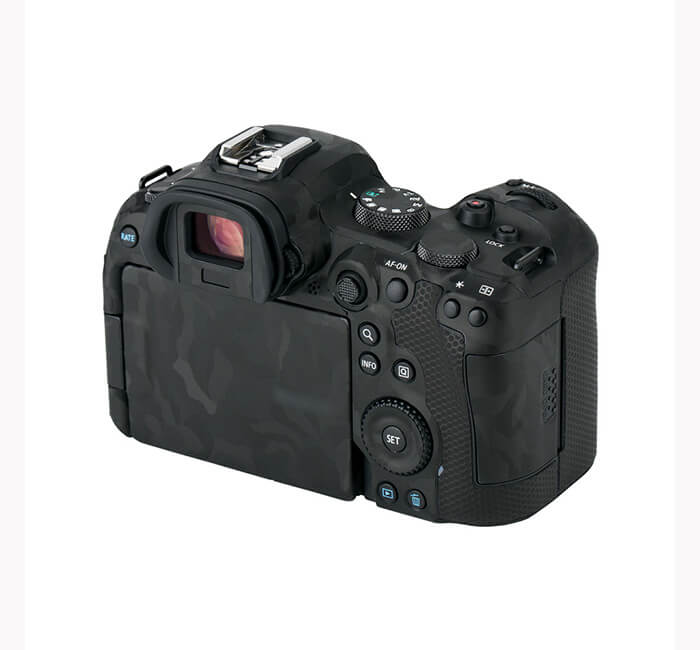 Kiwifotos Kiwifotos-skinn til Canon EOS R6 - Svart kamuflasje