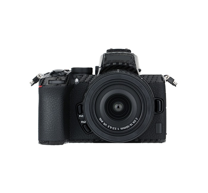 Kiwifotos Kiwifotos Skin for Nikon Z50 + 16-50mm objektiv - Sort karbonfiberfilm