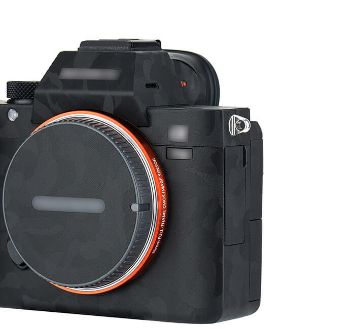 Kiwifotos Kiwifotos Skin til Sony a7 III, a7R III - Svart kamuflasje