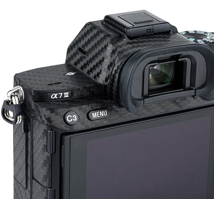 Kiwifotos Kiwifotos Skin for Sony a7 III / a7R III - Svart karbonfiberfilm