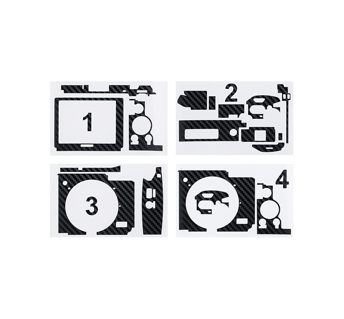 Kiwifotos Kiwifotos Skin for Ricoh GR II - Svart karbonfiberfilm