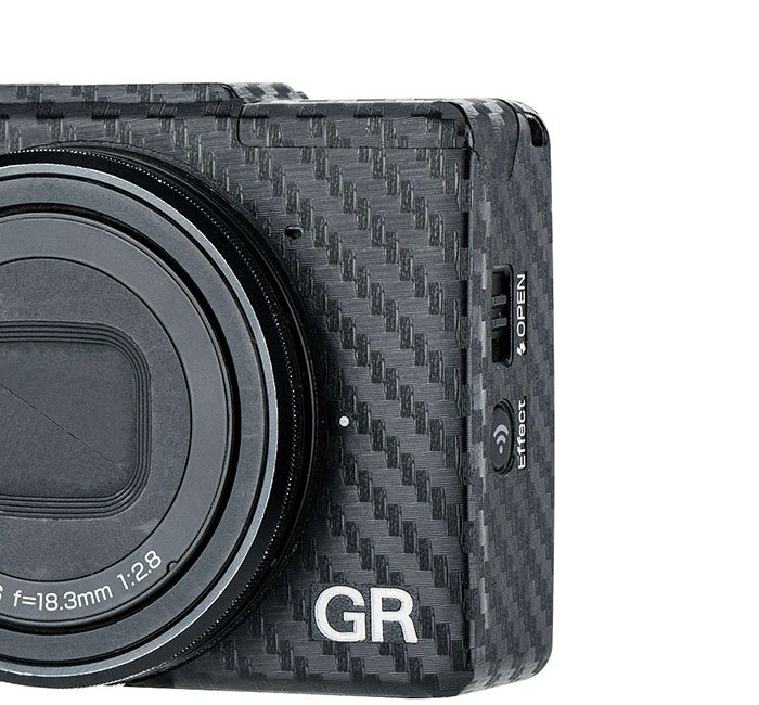 Kiwifotos Kiwifotos Skin for Ricoh GR II - Svart karbonfiberfilm