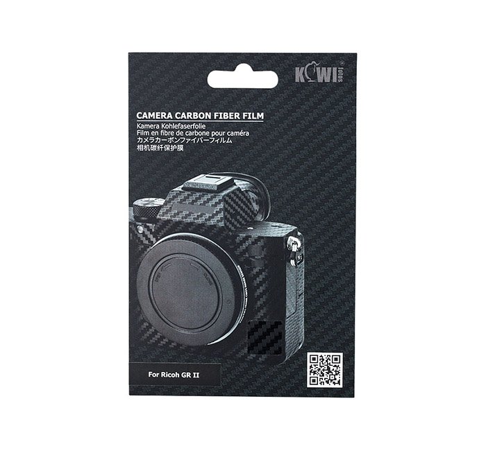 Kiwifotos Kiwifotos Skin for Ricoh GR II - Svart karbonfiberfilm