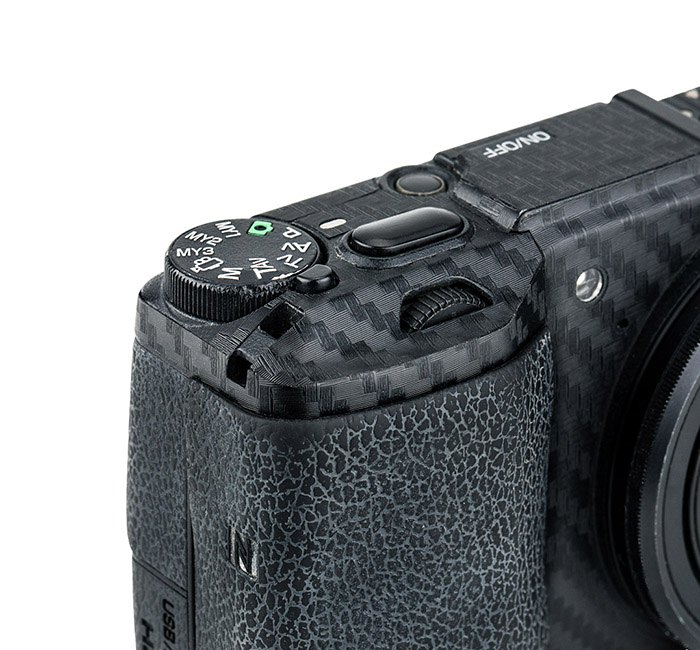 Kiwifotos Kiwifotos Skin for Ricoh GR II - Svart karbonfiberfilm