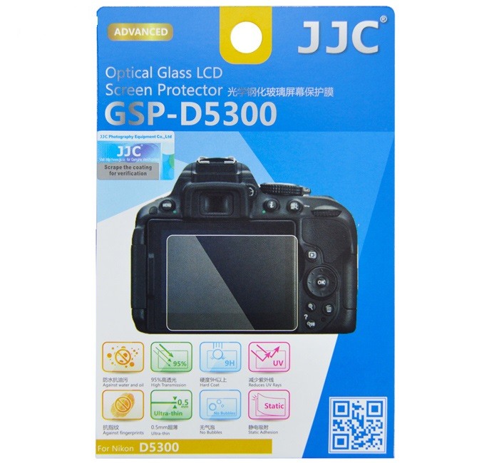 JJC JJC Skjermbeskytter for Nikon D5300/D5500/D5600 optisk glass 9H