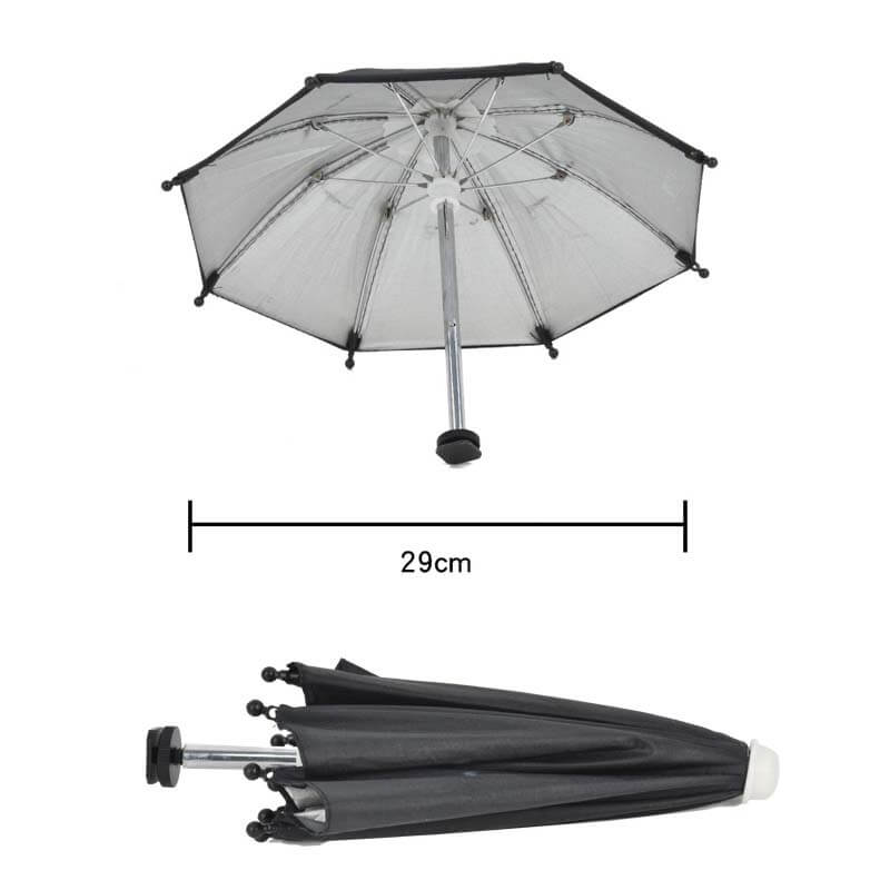 Unbranded Paraply av mini-modell som skyddar kameran mot regn blixtskofästke