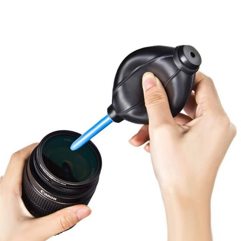 Unbranded Støvblåser/ blåsbälg for optik svart/blå