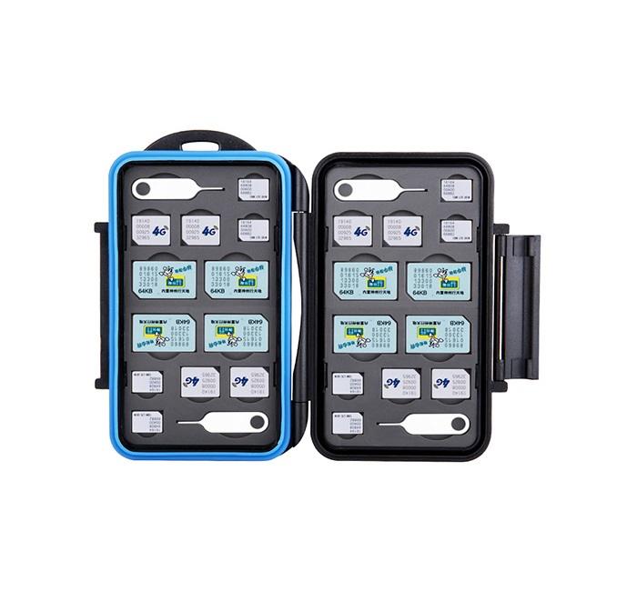 JJC JJC Minnekortetui for 8xSIM + 8xMicroSIM-kort + 8xNanoSIM