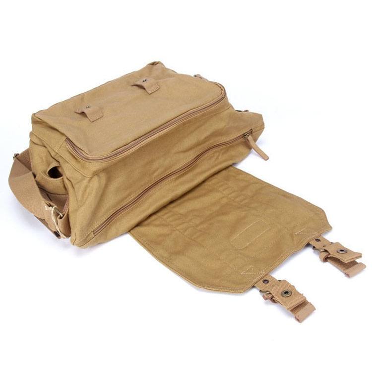 Caden Caden Axelveske for kameraet i canvas khaki 38x2813cm