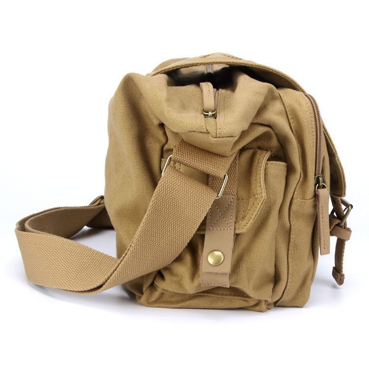 Caden Caden Axelveske for kameraet i canvas khaki 38x2813cm