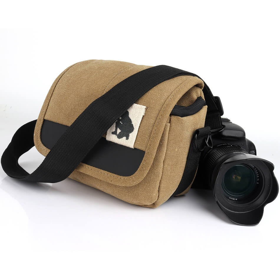 Unbranded Kameraveske khaki for speilløse Systemkamera