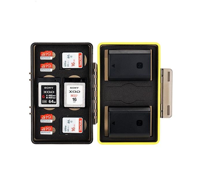 JJC JJC Minnekortetui for 2xkamerbatterier 2xSD + 4xMSD + 2xXQD