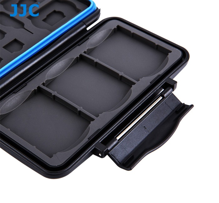 JJC JJC Minnekortetui for 2xCF 2xSD 2x MSD 2x SIM 2xMicro SIM 3x Nano SIM