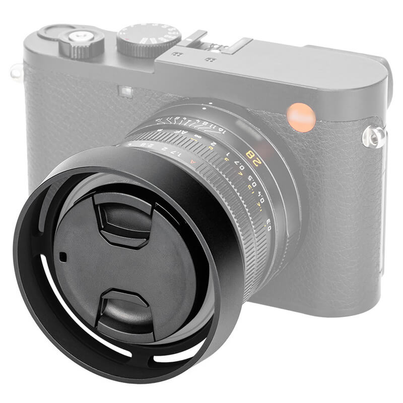 JJC JJC Solblender & deksel for Leica Q-Serien Q3 Q2 Q1 Svart