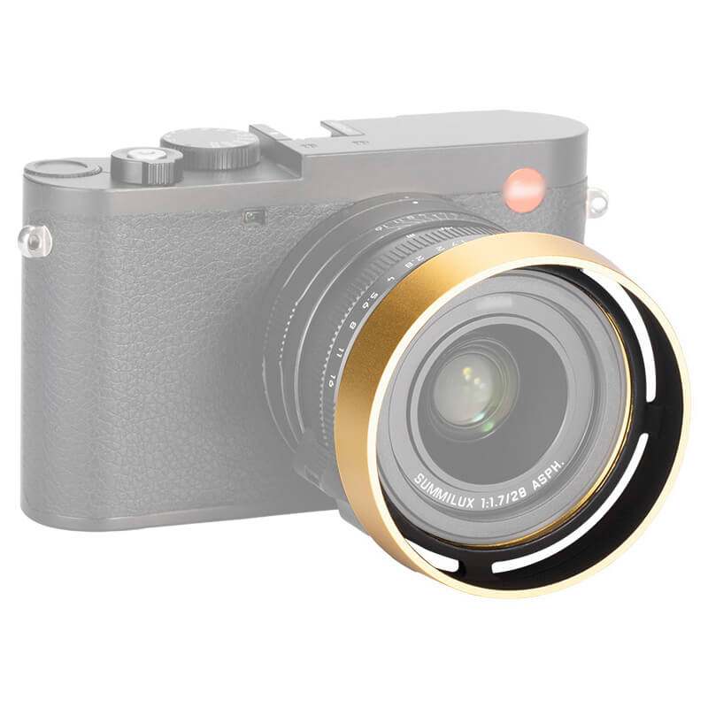JJC JJC Solblender & deksel for Leica Q-Serien Q3 Q2 Q1 guld
