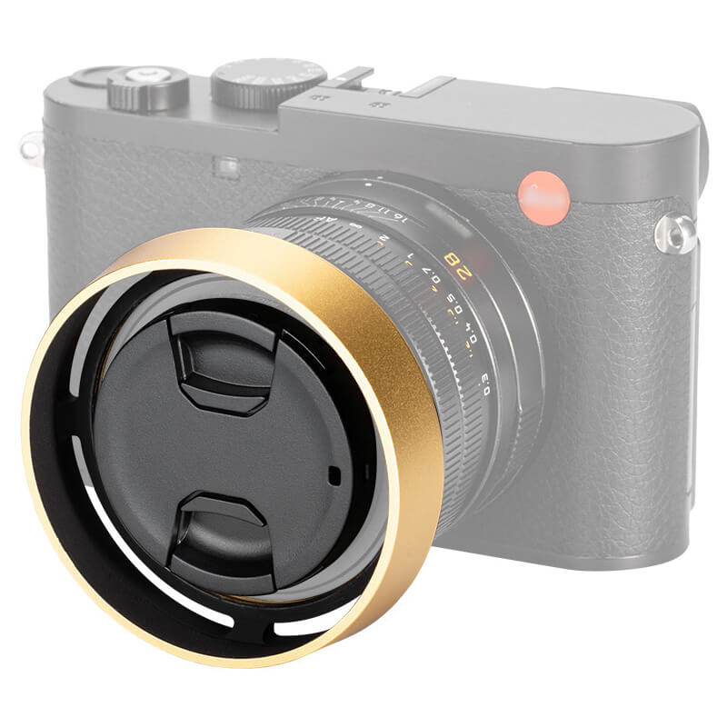 JJC JJC Solblender & deksel for Leica Q-Serien Q3 Q2 Q1 guld