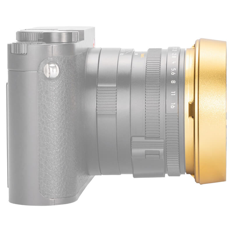 JJC JJC Solblender & deksel for Leica Q-Serien Q3 Q2 Q1 guld
