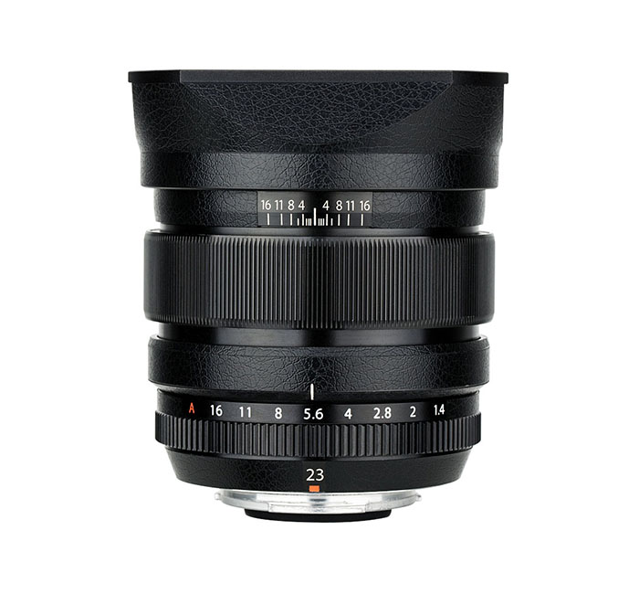 Kiwifotos Kiwifotos Skin for Fujifilm XF 23mm f / 1.4 R - svart skinntekstur