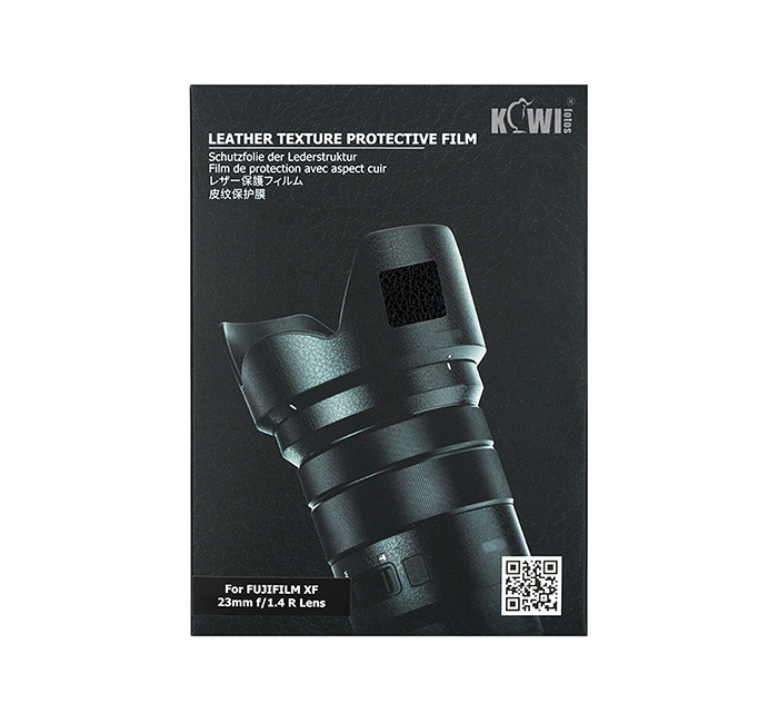 Kiwifotos Kiwifotos Skin for Fujifilm XF 23mm f / 1.4 R - svart skinntekstur
