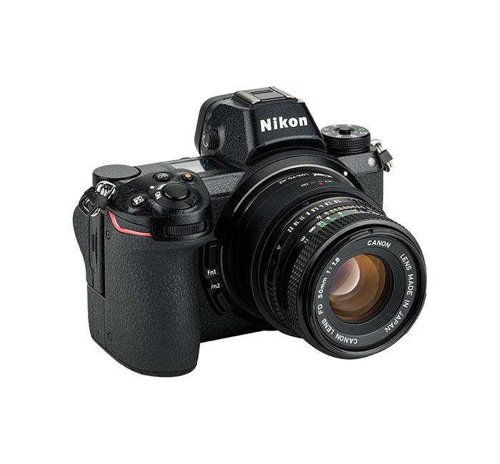 Kiwifotos Kiwifotos Objektivadapter till Canon FD for Nikon Z kamerahus