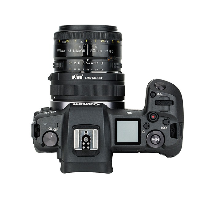 Kiwifotos Kiwifotos Objektivadapter for Nikon F for Canon R kamerahus