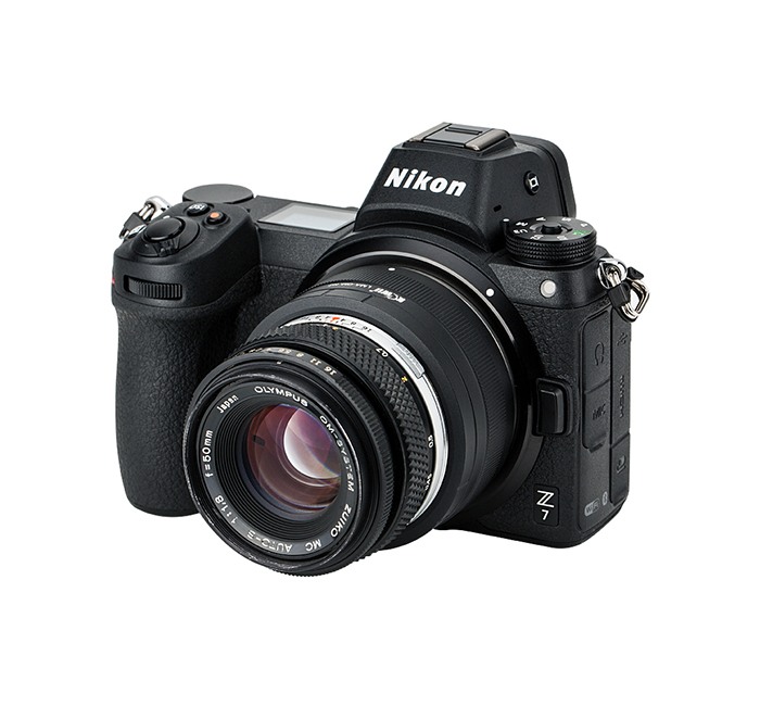 Kiwifotos Kiwifotos Objektivadapter till Olympus OM for Nikon Z kamerahus