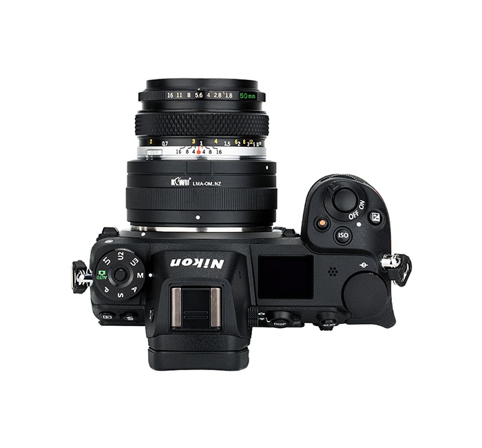 Kiwifotos Kiwifotos Objektivadapter till Olympus OM for Nikon Z kamerahus