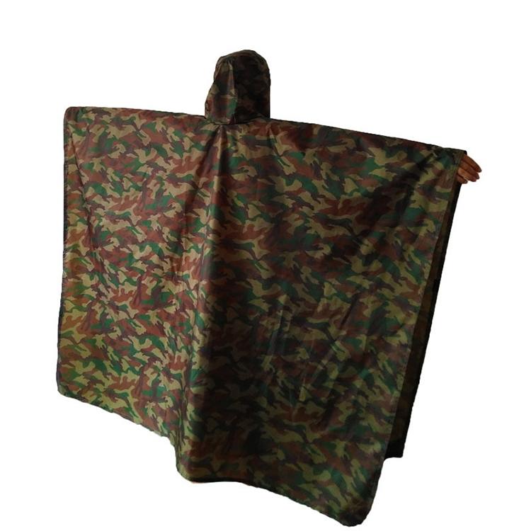 Unbranded Kamouflagefärgad Regnponcho