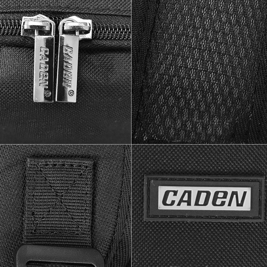 Caden Caden grønn Kameraryggsekk for 1st dslr + 2-5st objektiv + 1st blixt